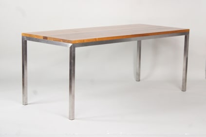Room & Board Butcher Block Top "Parsons" Table