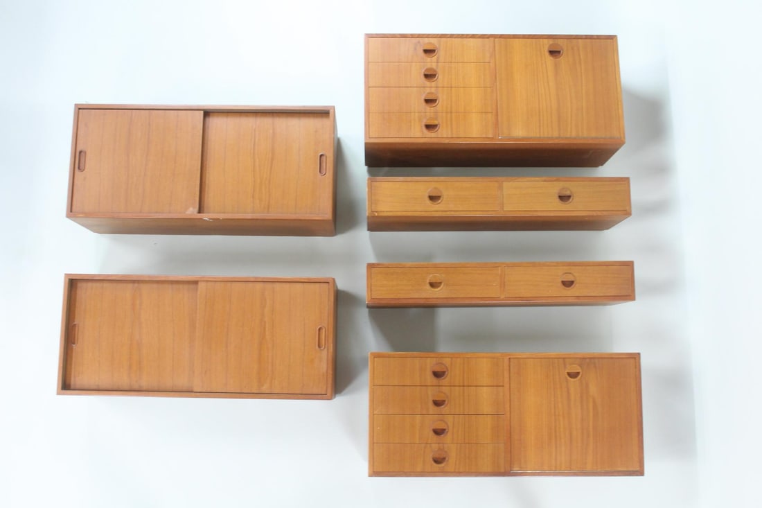 Danish Modern 6-Piece Wall Unit, Hansen and Guldborg (1 of 19)