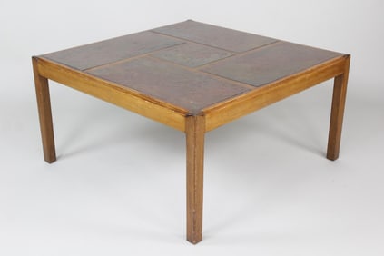 Svend Langkilde Slate & Mahogany Coffee Table