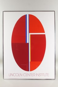 Ilya Bolotowsky Serigraph Poster for Lincoln Center Institute 1980