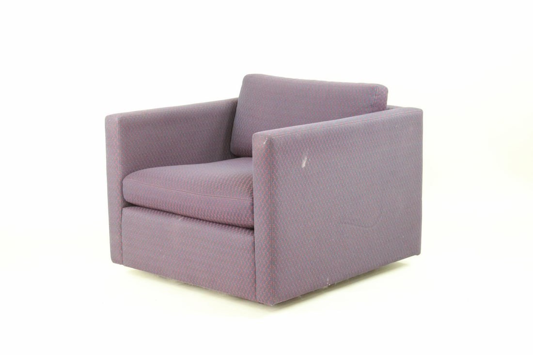 Mid-Century Modern Cube Lounge Chair, Charles Pfister for Knoll (1 of 14)