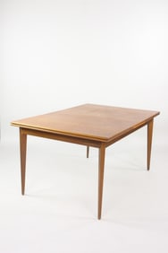 Dux Danish Modern Teak Extendable Dining Table