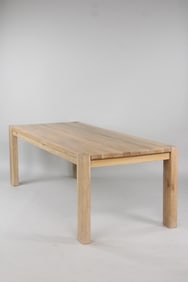Crate & Barrel "Terra" 90in Natural White Oak Dining Table