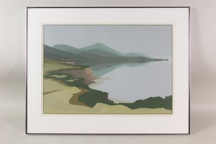 Jerry Schurr Landscape Serigraph "Monterey" 1979