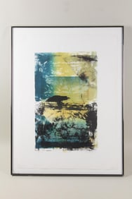 Postmodern Abstract Serigraph 1982 "New York"