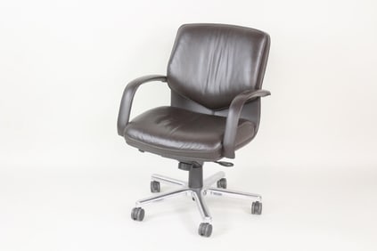 Geiger International Waveland Low Back Leather Office Chair