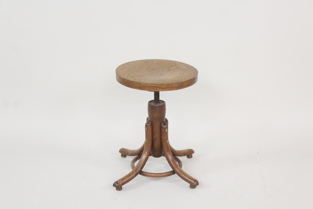 Art Nouveau Thonet Bentwood Taboret Piano Stool (1 of 9)
