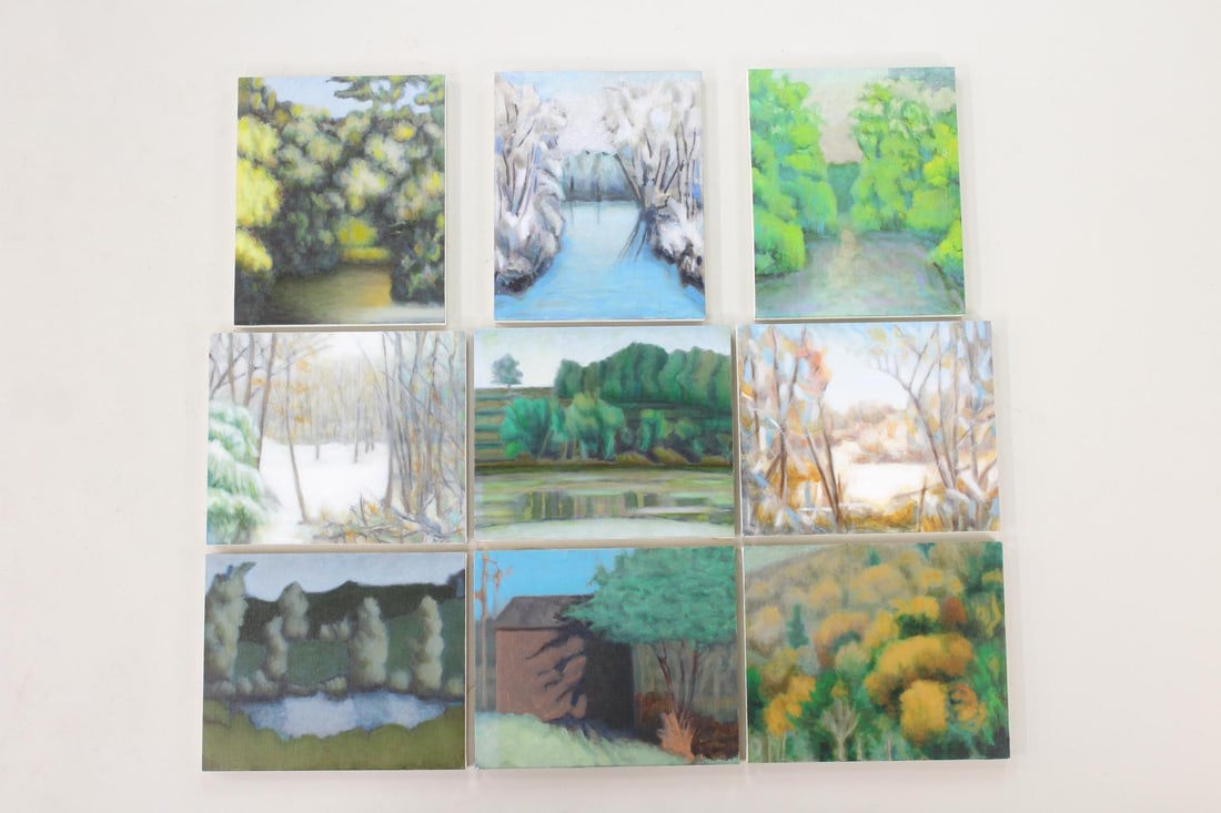Group of 9 Clark Murray Expressionist Landscape Paintings, Trees (1 of 17)