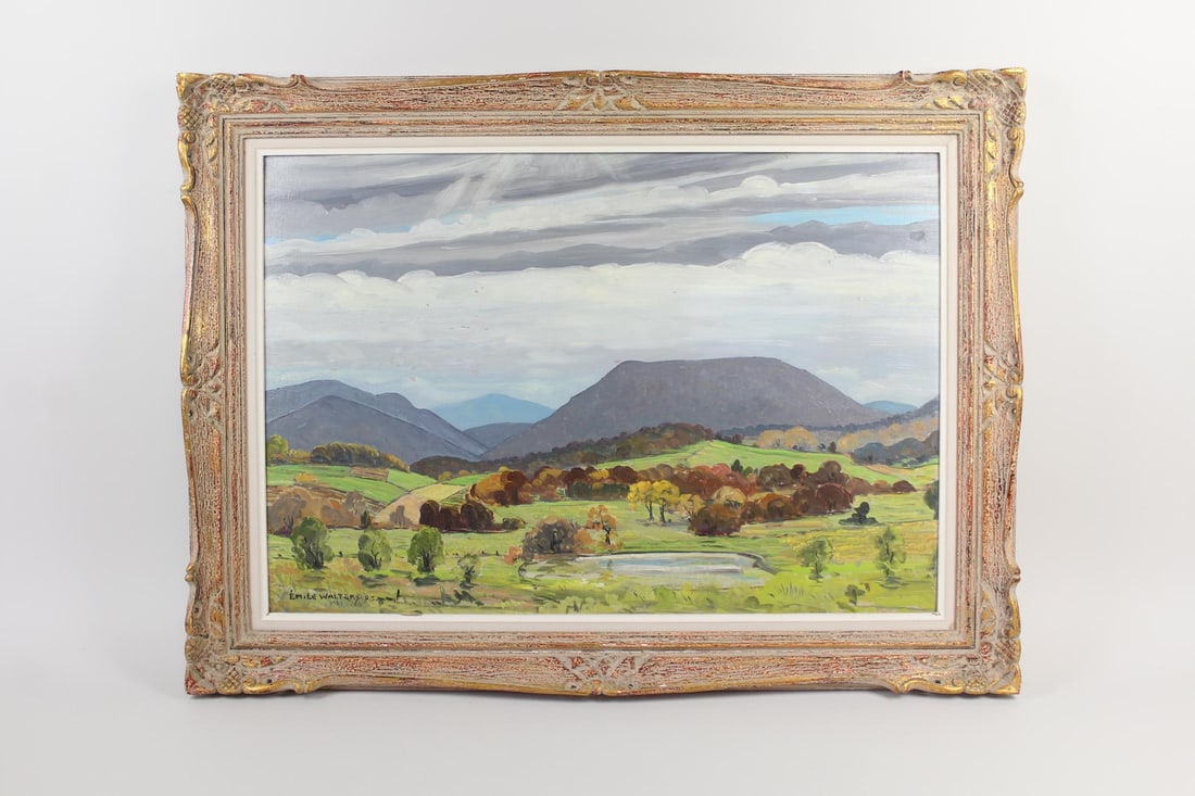 Emile Walters Mountain Landscape Painting 1963 (1 of 9)