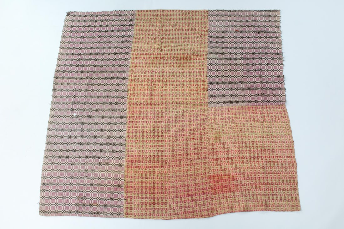 Primitive Woven and Pieced Coverlet (1 of 9)