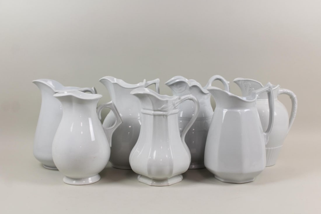 Ironstone Lot; 7 Pitchers (1 of 16)