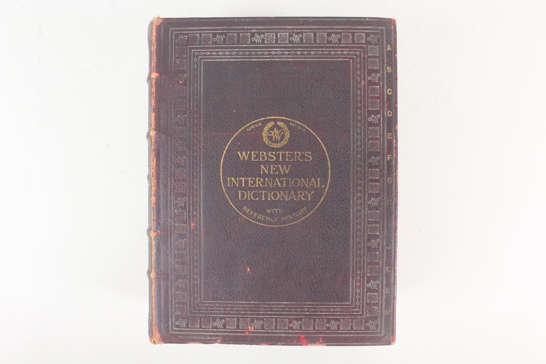 Oversized 1928 Webster's Dictionary (1 of 12)