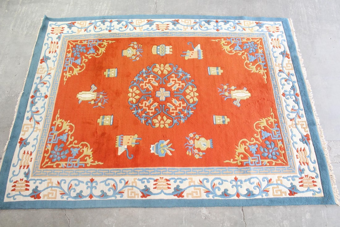 Large 8.75 x 11 Ft Chinese Wool Rug (1 of 10)