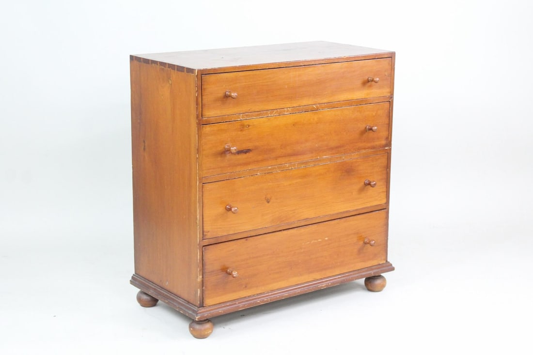 Provincial Wooden Dresser on Turned Ball Feet (1 of 9)