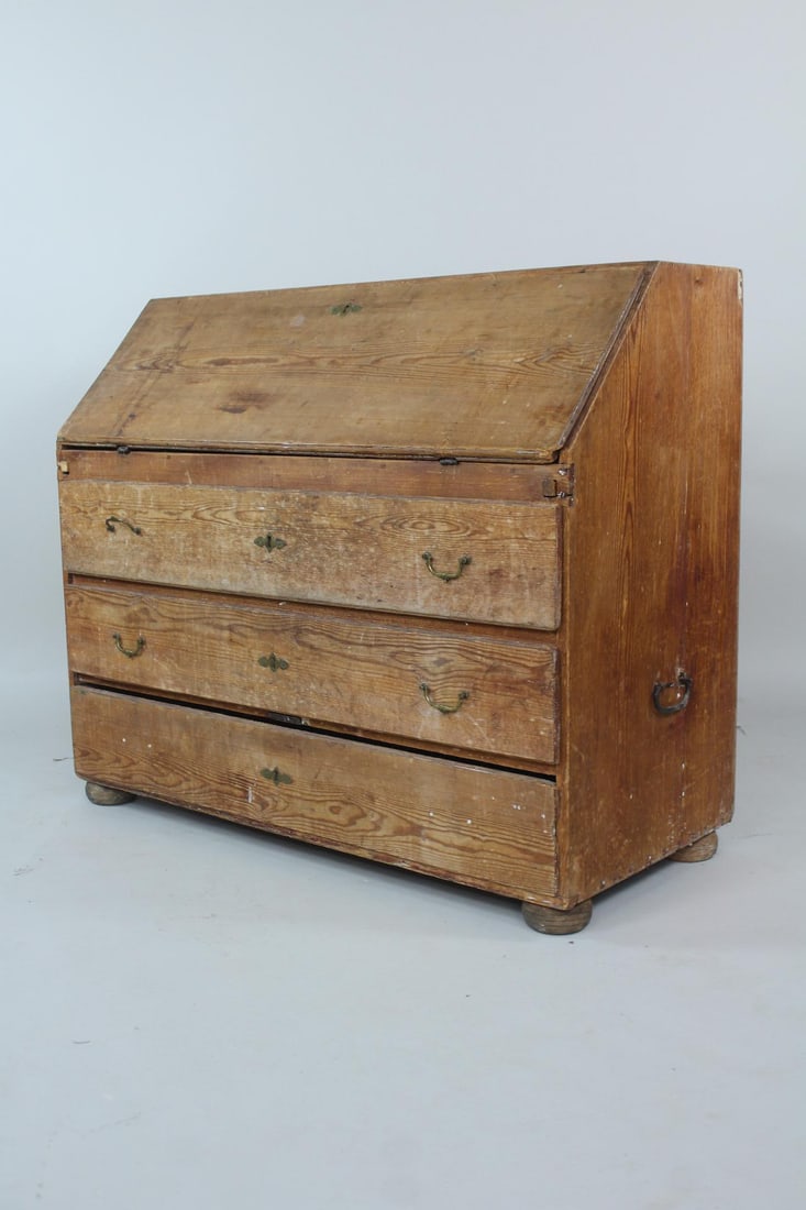 19th C. Swedish Drop Front Desk (1 of 16)