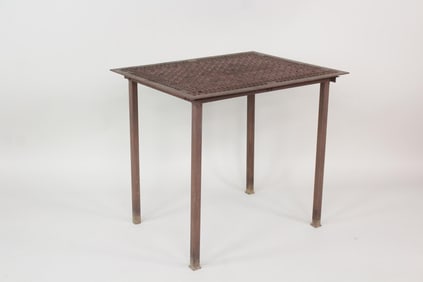 Custom Salvaged Heater Grate Iron Table