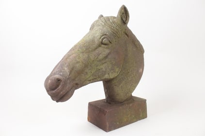 Cast Iron Hose Head Sculpture