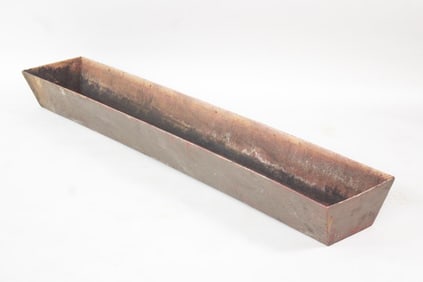 5.5ft Long Iron Trough Planter Painted Gold