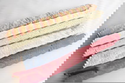 Lot of 5 Partial Bolts of Cut Velvet Upholstery Fabric; Scalamandre Tashkent Velvet