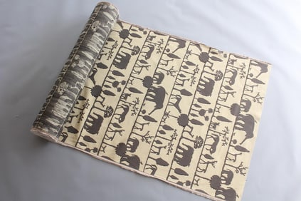 Partial Bolt of Upholstery Fabric, Giacometti Zoo