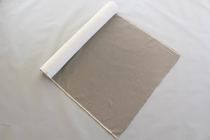 Partial Bolt of Houndstooth Upholstery Fabric, Pierre Frey B&W "Concorde"