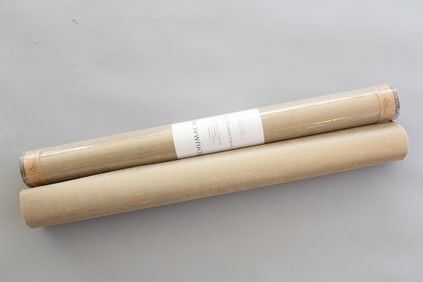 2 Rolls of Wallpaper, Schumacher Gilded Linen