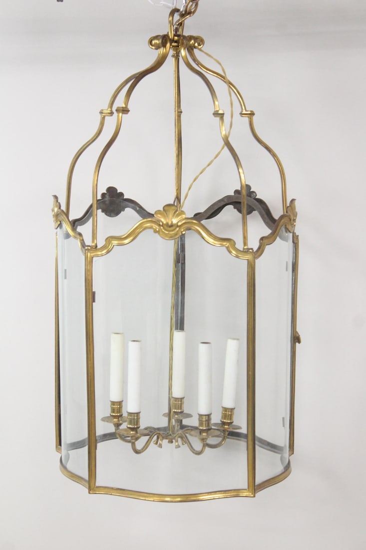 Louis XV Style Lantern Bronze Hallway Lantern (1 of 6)