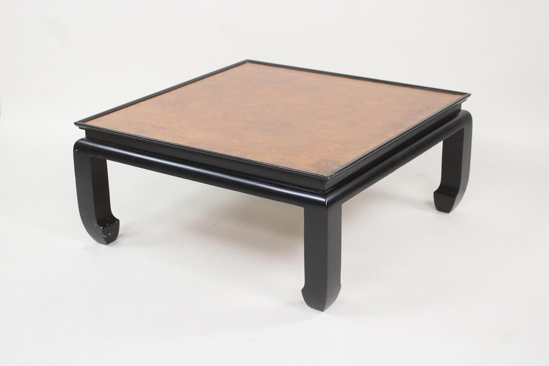 Asian Burl Inlay Coffee Table, Ethan Allen Dynasty (1 of 11)