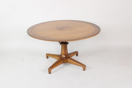 Burl Wood Inlaid "Sophisticate" Coffee Table by Tomlinson