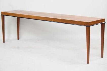 Long 8 Ft Minimalist Wood Console or Thin Dining Table