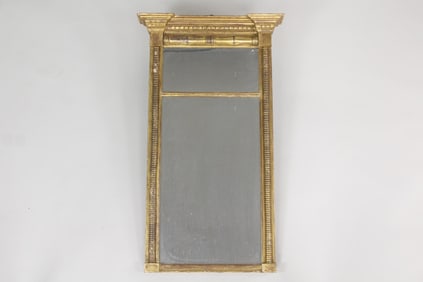 19th C. Federal Gold Gilt Wood Pier Mirror