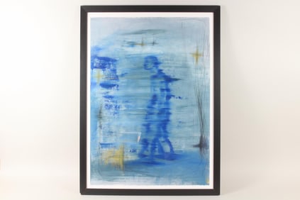 Large Milan Heger Expressionist Figural Painting