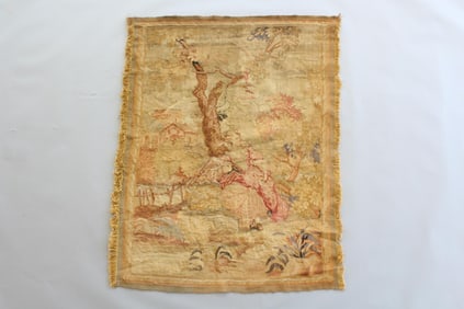 French Wall Tapestry, Portrait of a Woman