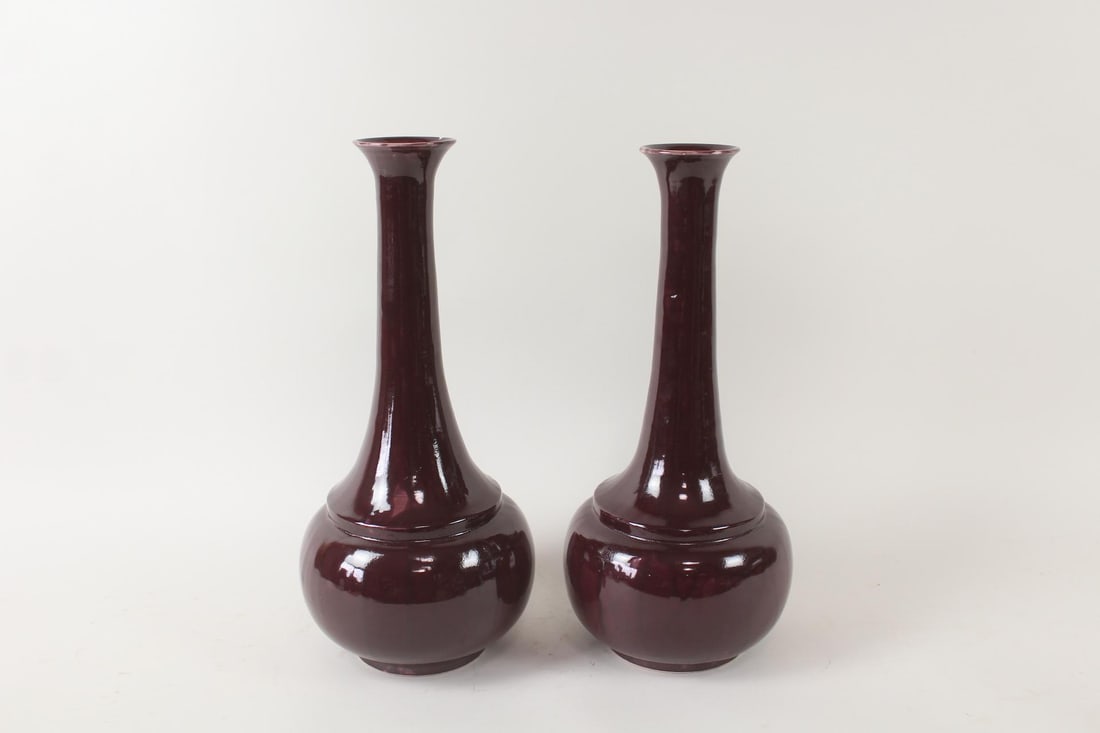 Pair of Purple Ceramic Vases, Jean Roger Paris (1 of 7)