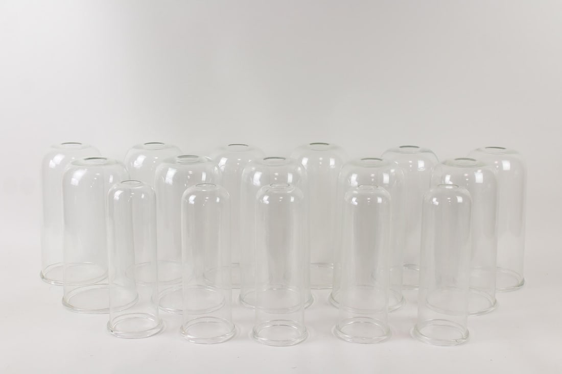 Lot of 16 Glass Display Cloche Domes (1 of 8)