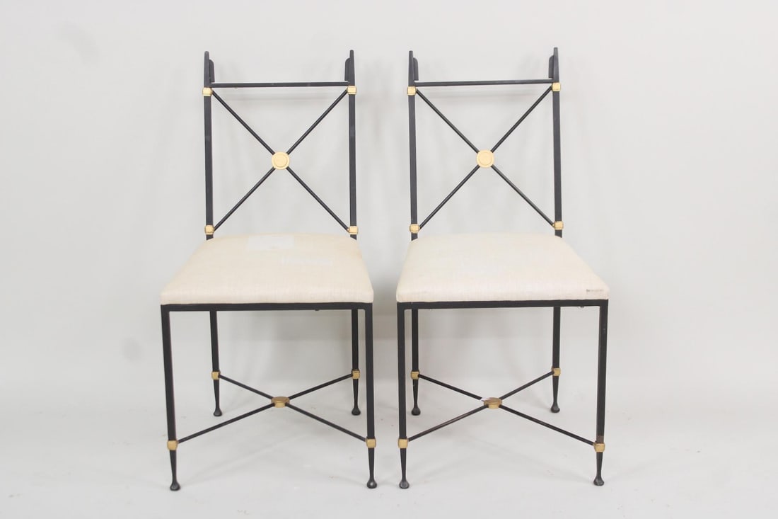 Pair of Iron X-Back Chairs from Paul M. Jones Collection (1 of 12)