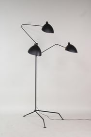Contemporary Black Floor Lamp by Serge Mouille