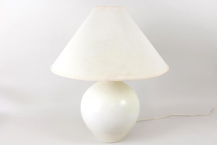 Large Minimalist White Ceramic Lotte Bostlund Lamp