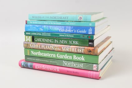 Lot of 9 Garden Books; Gardening in the Northeast, New York