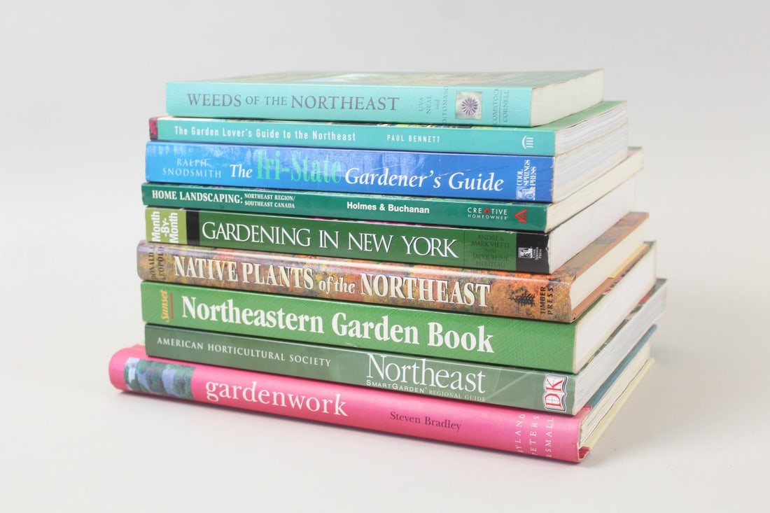 Lot of 9 Garden Books; Gardening in the Northeast, New York (1 of 12)