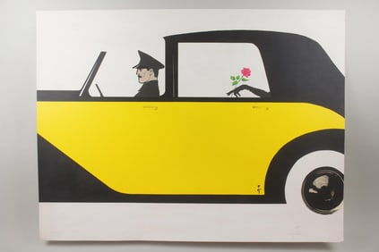 Pencil Signed Rene Gruau Print "La Rose"