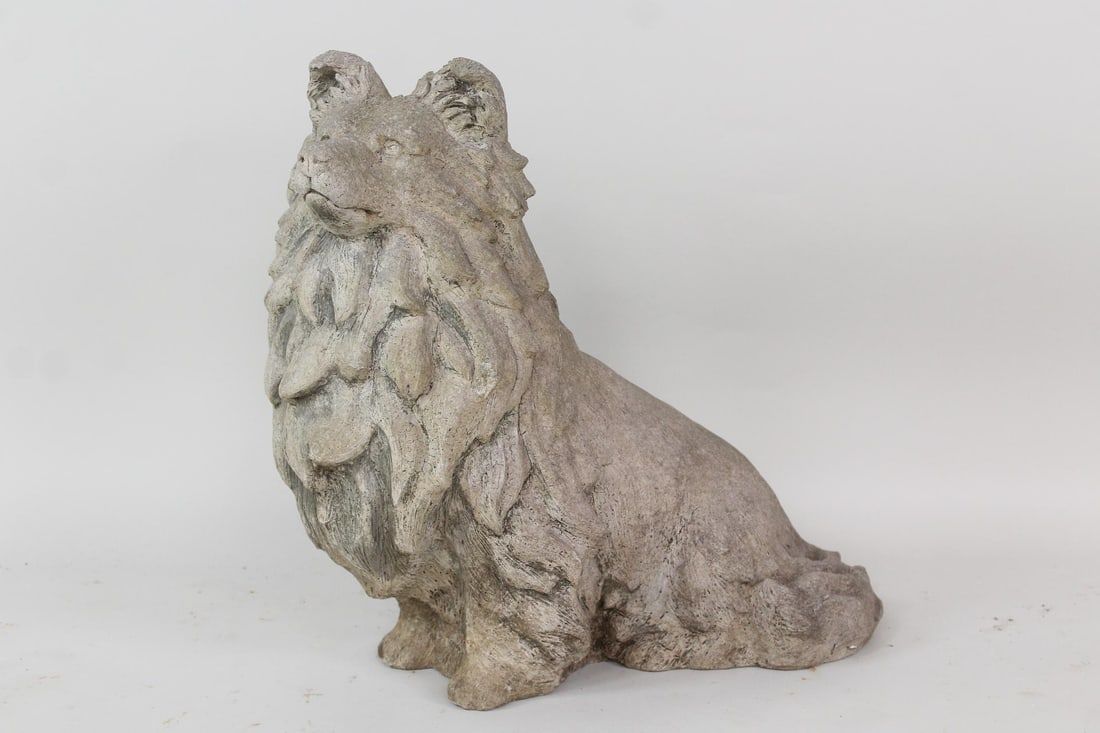 Cast Stone Concrete Collie Dog Garden Statue Sculpture (1 of 9)
