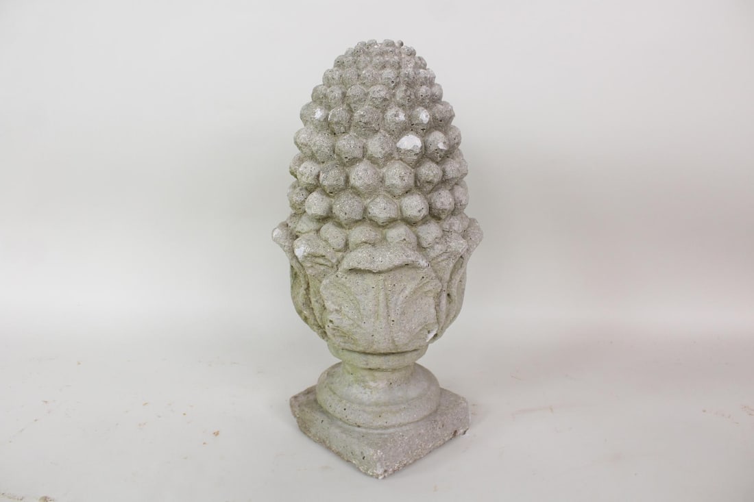 Cast Stone Concrete Pineapple Finial Garden Statue Sculpture (1 of 7)