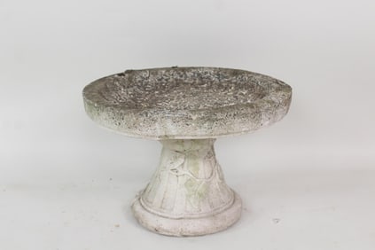 Cast Stone Concrete Low Table Top Bird Bath
