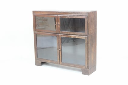 Two Tier Glass Door Bookcase by Minty Ltd of Oxford.