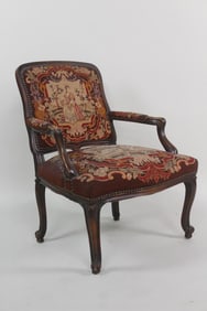 Louis XV Ornate Needlepoint Chair