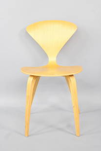Norman Cherner Dining Chair, Contemporary: Norman ChernerDining Chair, Contemporary. A molded plywood chair designed by Norman Cherner. A great side chair or perhaps this is the missing one to complete a set. Dimensions are 31 in h x 17.25 in