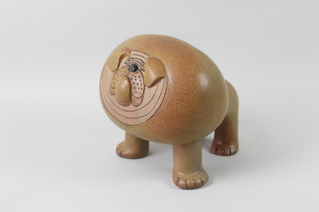Lisa Larson Ceramic Bulldog Sculpture (1 of 10)