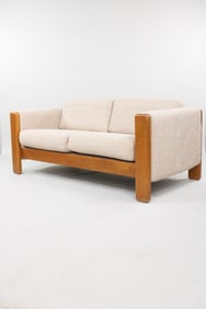 Minimalist Postmodern 2-Seat Sofa for Knoll by Jim Eldon, Oatmeal