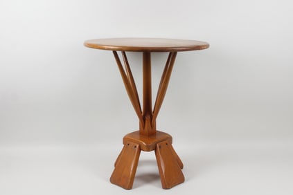 Wooden Side Table, Herman De Vries Style
